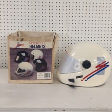 Casco moto bianco vintage nuovo con scatola Dorcy Bieffe Close Face XL 21-4515 Made in Italy