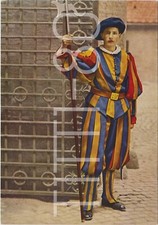 CITTA' DEL VATICANO - GUARDIA SVIZZERA IN BASSA UNIFORME - ANNI 50