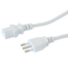 Cavo Alimentazione VDE C13 F a spina Italiana 10A,  1,8 metri Bianco