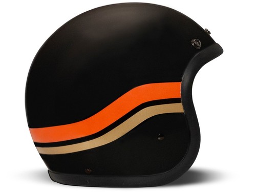 Casco jet dmd retro black - jet,