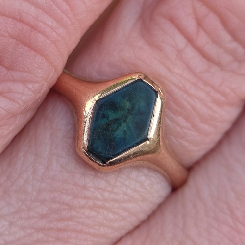 Anello antico con sigillo - , in