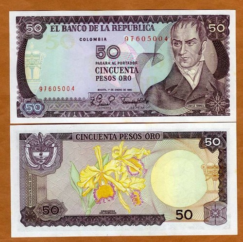 Colombia pesos oro 1980 - pesos,