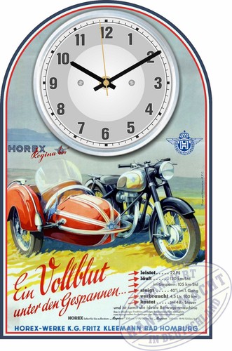 Oldtimer wanduhr motiv - wanduhr,