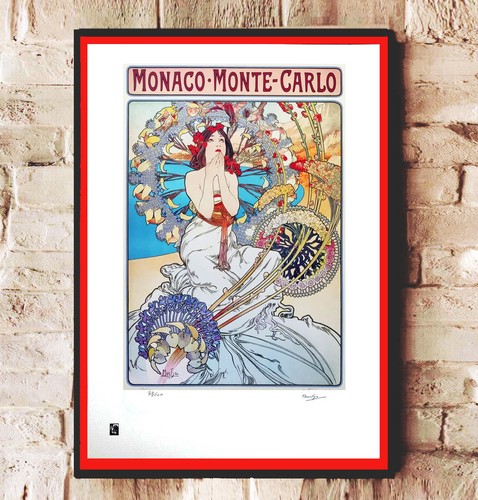 Litografía mucha monaco - mucha., "