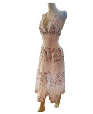 Abito Estivo Smanicato Fantasia Floreale Cotone Taglia S Da Donna