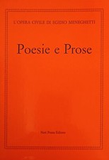 MENEGHETTI EGIDIO POESIE E