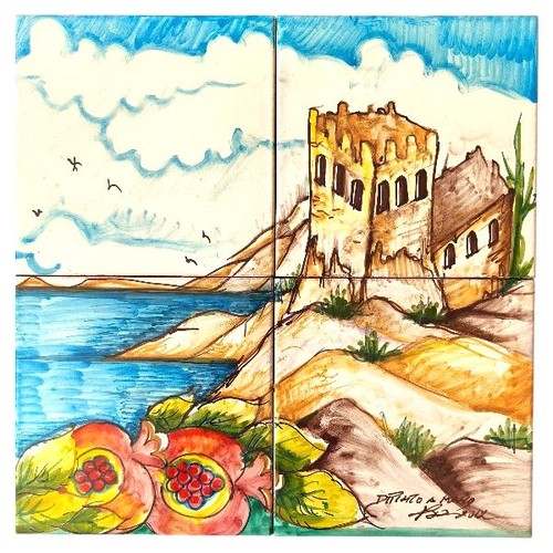 Pannello ceramica con - in,