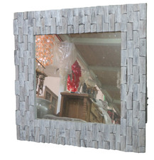 Specchio in legno artigianale