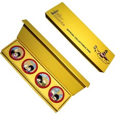 Official licensed The Beatles Yellow Submarine Portholes Metal Pin 4 Badge Set