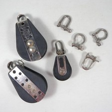 LOTTO DI BOZZELLI GRILLI COMPONENTI ACCESSORI NAUTICA BARCA VELA HARKEN VINTAGE