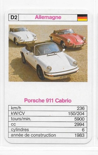 Carte porche 911 - -,