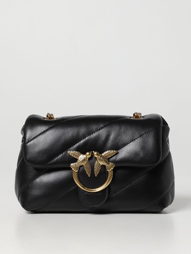 Borsa mini puff pelle pinko - mini,