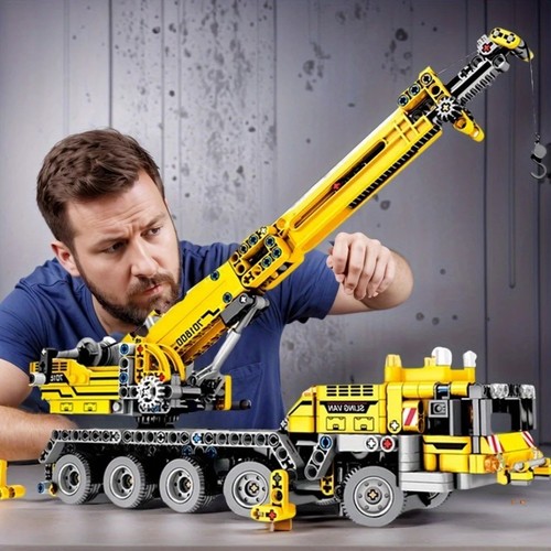 Gru blocchi costruzione - gru,