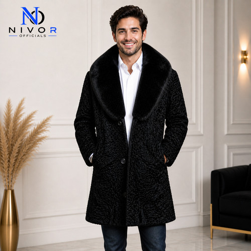 Cappotto pelliccia uomo lusso