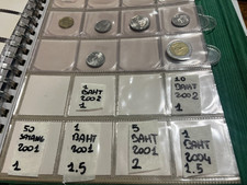 Scegli THAILANDIA  1  , 10 BAHT 2002 - 50  SATANG  , 1 - 5 BAHT 2001 , 1 BAHT 04