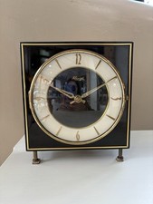 OROLOGIO DA TAVOLO KIENZLE VINTAGE FUNZIONANTE LEGNO E OTTONE