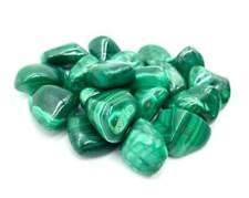 3pc pietre dure minerali burattati burattata malachite cristalloterapia