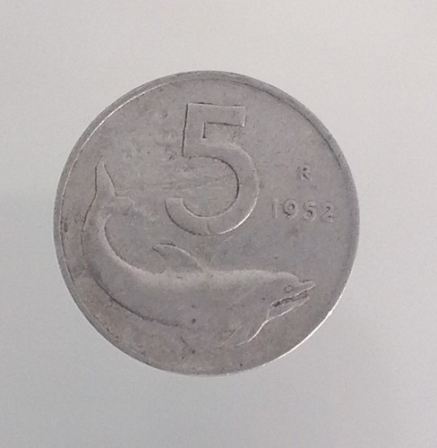 Moneta rara lire delfino - moneta,