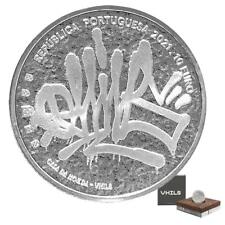 Moneta Argento Vhils Arte Civica (1°) 2021 - Portogallo - in astuccio - 27 gr PP