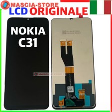 DISPLAY NOKIA C31 TA-1497 1493 1499 VETRO SCHERMO LCD + TOUCH SCREEN  NERO PER