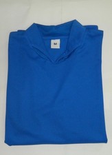 MAGLIA calcio CALCETTO TAGLIA M DIVISA AZZURRA T-SHIRT MEZZA MANICA FTB17