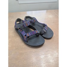 Sandali uomo Teva originali universali taglia 11 motivo geometrico nero