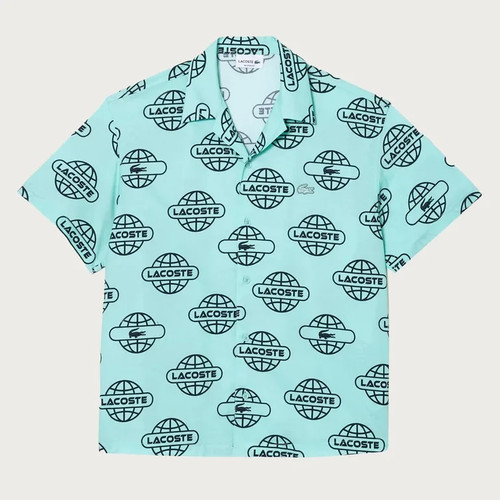 Camicia lacoste globe print - camicia,
