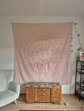 Arazzo indiano mandala rosa