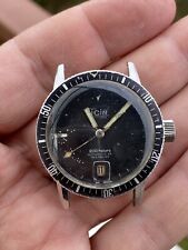 Diver Ticin Automatic Not Working For Parts Repair Vintage Watch