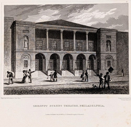 Stampa incisa 1831 - teatro, di