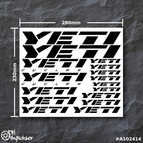 Yeti kit adesivi nero set - kit,