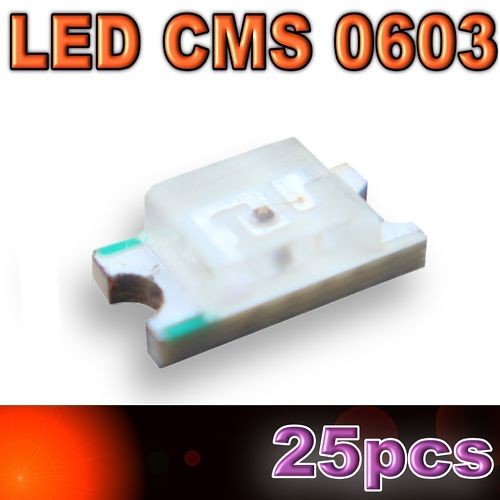 179 led cms 0603 - led, rouge