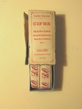 CIFRE/INIZIALI PER MAGLIERIA  BIANCHERIA ANNI 60 VINTAGE 