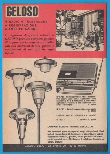 Geloso radio anno 1971 - radio,