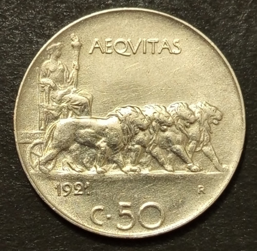 Centesimi lire leoni 1921 - leoni,