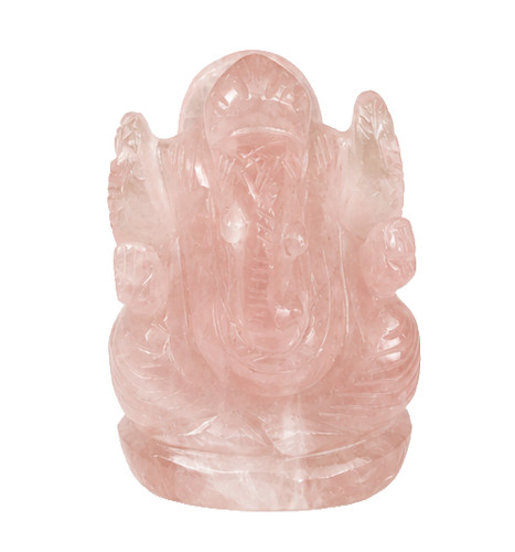 Statua ganesha quarzo - statua, rosa