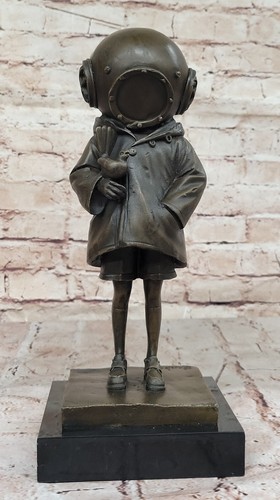 Statua banksy deep - banksy, sea