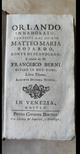 Orlando Innamorato – Matteo Maria Boiardo, Venezia 1760, Edizione Seconda Veneta