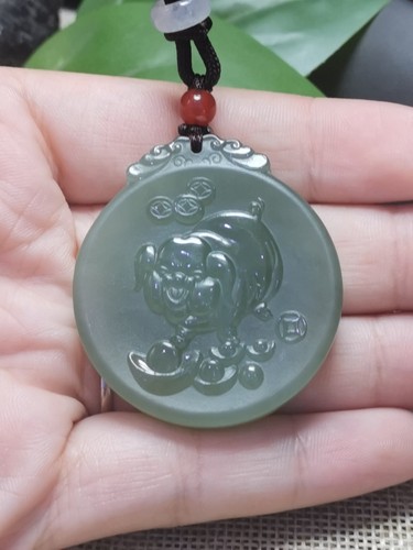 Ciondolo giada naturale - , hotan
