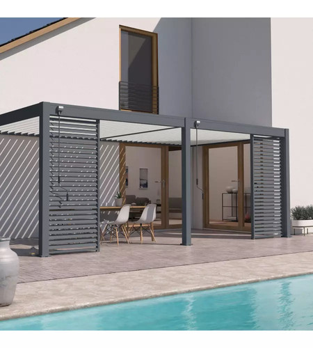 Pergola bioclimatica addossata - pergola,