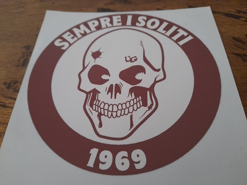 Adesivo sticker ultras granata - adesivo,
