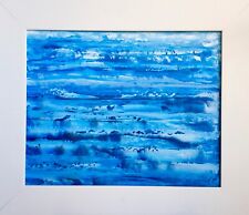 Quadro ”immenso mare  ” dipinto a olio su legno 40 x 50 cm +cornice 55 x 65 