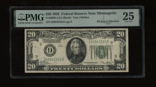 Dbr 1928 frn - $20, minneapolis