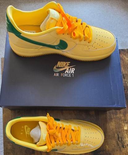 Nike air force gold green - nike, gold-
