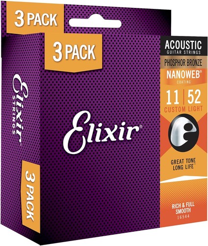 Elixir phosphor bronze nanoweb - elixir,