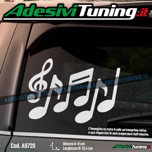 Adesivo music note sticker - adesivo,