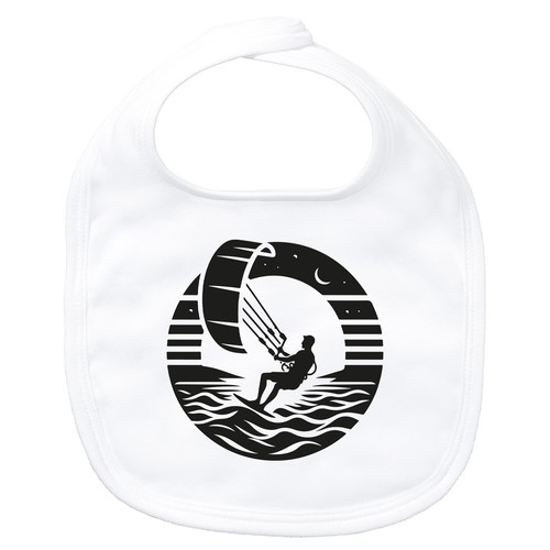 Bavaglino bambino kite board