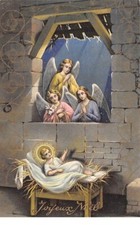 Angeli - N°74940 - Joyeux Natale - Angeli Guardiani Garantendo Su Gesù