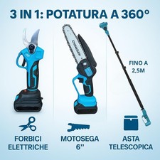 Kit Potatura Elettrico, 3 in 1