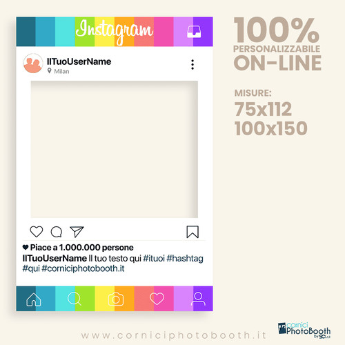 Cornice photobooth instagram - photobooth,